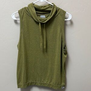 Prana Olive Sleeveless cowl neck top